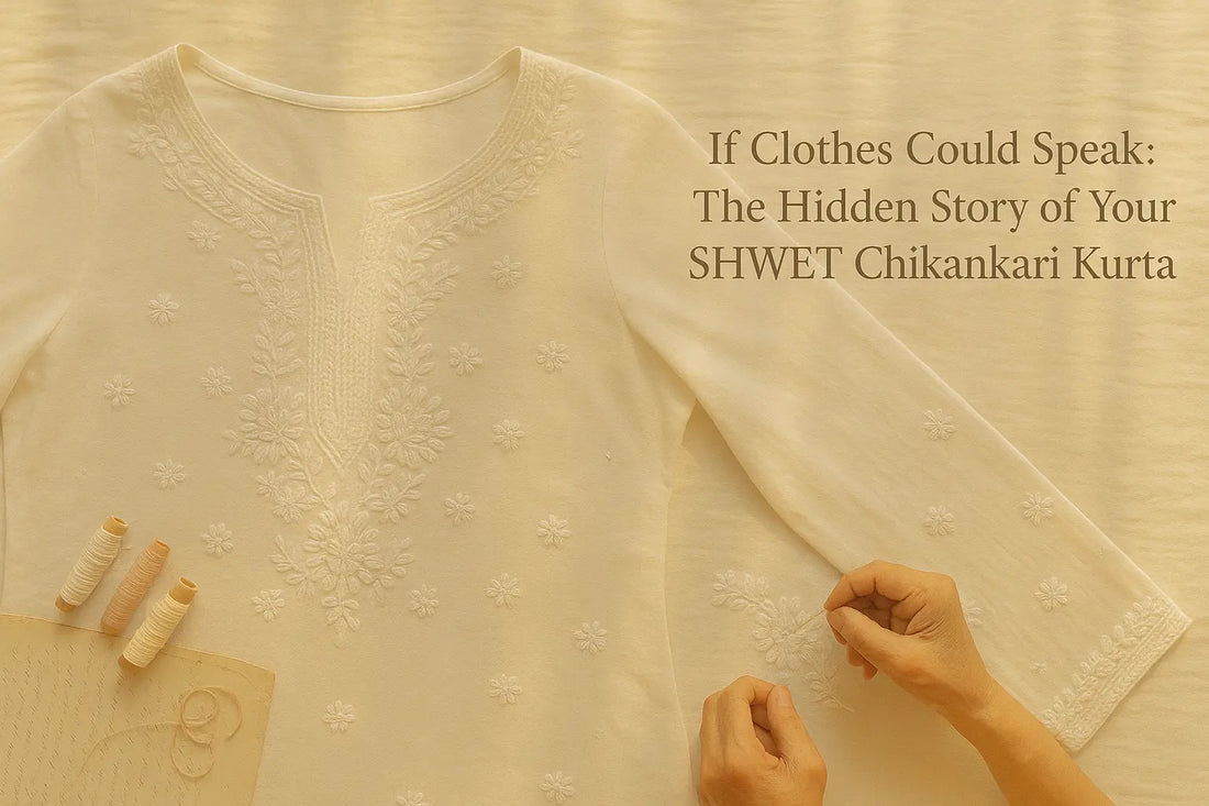 If Clothes Could Speak: The Hidden Story of Your SHWET Chikankari Kurta