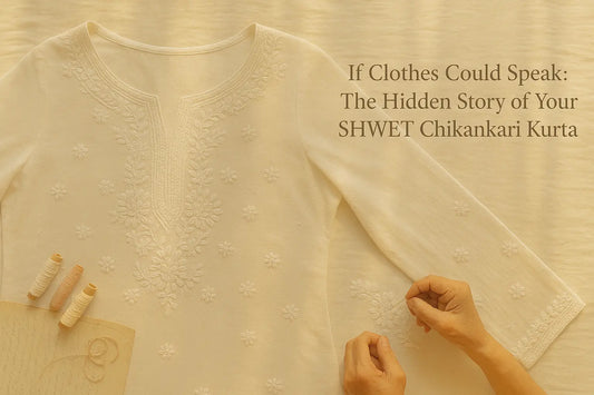 If Clothes Could Speak: The Hidden Story of Your SHWET Chikankari Kurta