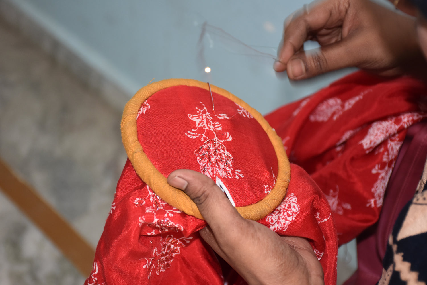 Shwet Hand Embroidered Chikankari
