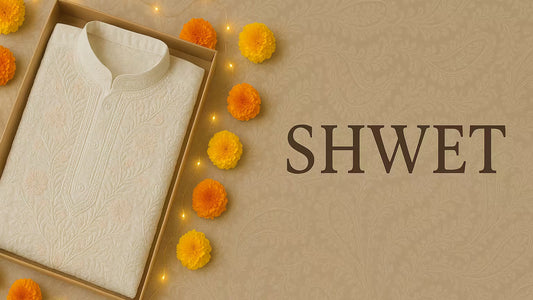 Celebrate Brother’s Day in Style: Gift a Handcrafted Shwet Chikankari Kurta