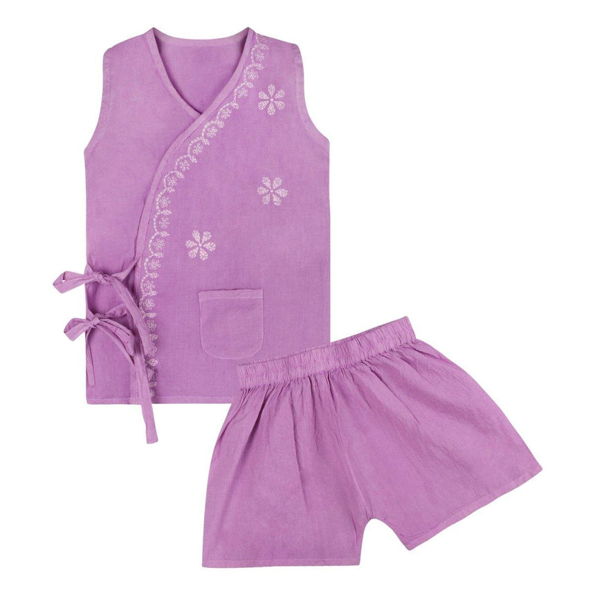 Hand Embroidered Baby Clothes: Baby Jhablas, Cute Frocks & Traditional Boys Kurta Sets by Shwet - Shwet Artistry