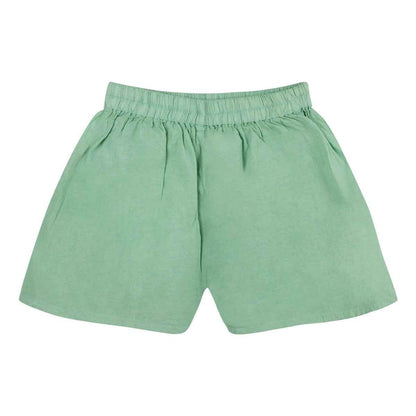 Shwet Chikankari Pista Green Cotton Baby Jhabla and Pant