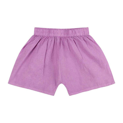 Shwet Chikankari Purple Cotton Baby Jhabla and Pant